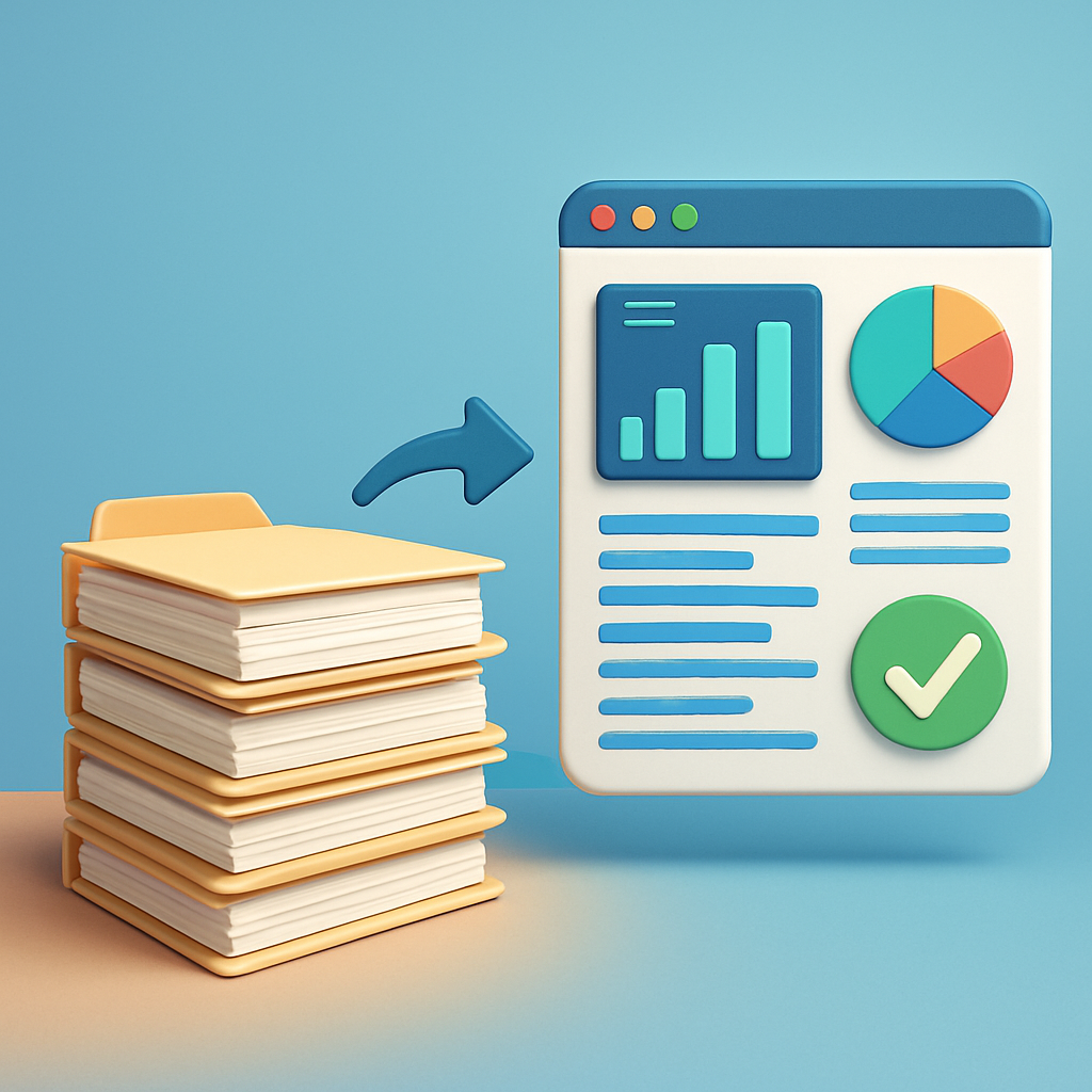 A render of three white cylindrical columns, against a warm creme background
